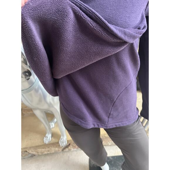 Athleta Fleece Line Cowl Neck Pullover Layered Jacket Women's Size XXS - Picture 6 of 8